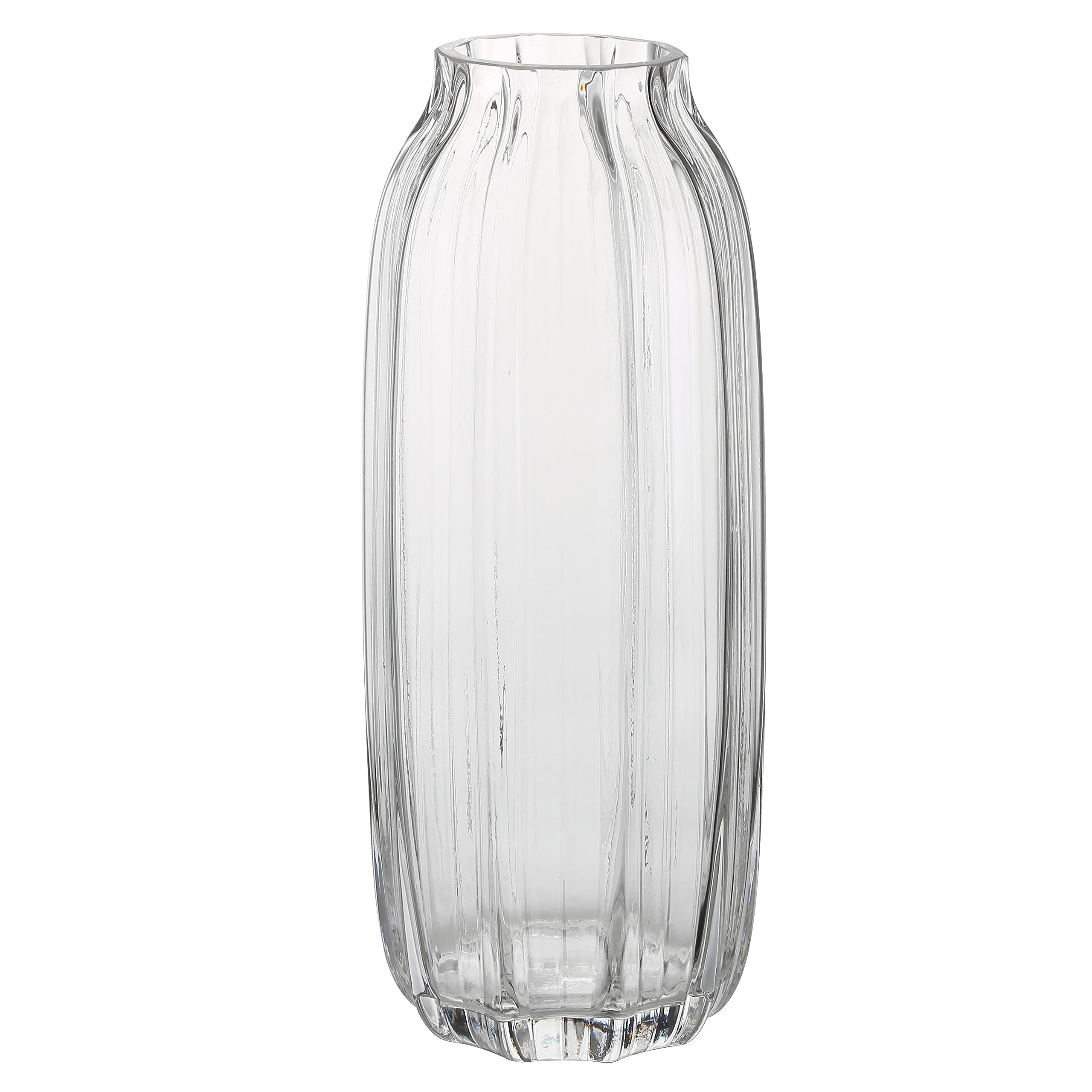 Amazon.com: Large Clear Glass Vase for Flowers Bud Tall Glass